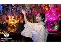 【東京都中央区】アートアクアリウム美術館GINZAに着物レンタルプランが登場！着物で企画展を楽しもう