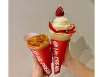 【千葉県千葉市】発酵バターを使ったモチモチ食感のクレープを提供「H’s CREAM幕張新都心店」オープン