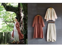 ライフスタイルブランド「石見銀山 群言堂」に山桜で染めた新作コレクションが登場