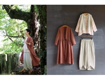 ライフスタイルブランド「石見銀山 群言堂」に山桜で染めた新作コレクションが登場