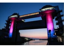 【静岡県沼津市】沼津港大型展望水門「びゅうお」が日本夜景遺産に認定！岩崎電気が照明設計などで協力
