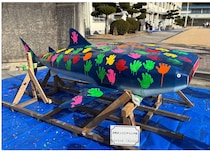 【兵庫県姫路市 明石市】三和エンジニアリングと八木小学校がコラボ。「鉄のジンベイザメ」オブジェが完成