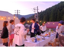 【長野県野沢温泉村】「野沢温泉ロッヂ」に、桜を見ながら湧水テントサウナ＆BBQが楽しめるプラン登場！
