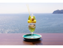 【静岡県熱海市】ホテルニューアカオのカフェ・花の妖精にてマスクメロンを楽しめる新作パフェ登場