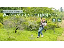 【茨城県那珂市】泊まれる植物園・林音、予約不要の「森のジップラインプラン」など2つのプランを開始
