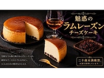 予約半年待ちチーズケーキ新作「魅惑のラムレーズンチーズケーキ」、Makuakeで販売中