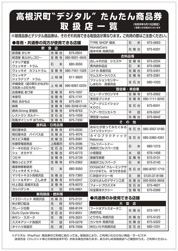 高根沢 高根沢町”たんたんプレミアム商品券(デジタル・PayPay)”