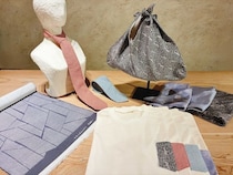 紙を再利用した江戸小紋の粋なデザイン。「TSUMUGI」がTシャツやあずま袋などを発売