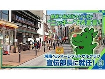 【神奈川県小田原市】小田原錦通り商店街のキャラが、湘南ベルマーレフットサルクラブの宣伝部長に就任