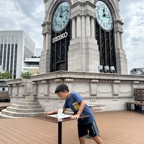 【銀座のシンボルが目の前に！】あのSEIKO時計塔で実験ができちゃう「わくわく時計教室 日時計編」