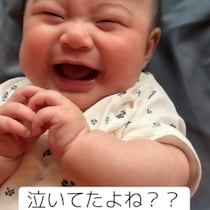 「え、今泣いてたよね？」ベビさんの泣き顔から瞬時に満面の笑みに切り替わる魔法は……