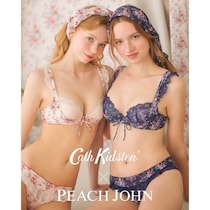 【禁断のコラボ】PEACH JOHN×Cath Kidstonが描くノスタルジックな花々に抱かれる、可愛い“誘惑”ランジェリー