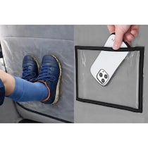 子どもって絶対蹴るよね。ヘッドレストに掛けるだけ・丸洗いOK・1,080円。子育てファミリーカーに絶対あったほうがいいやつ来た