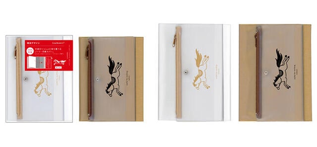 【新製品】isshoni.「ペンケース付ノート・手帳カバー」に“午年”限定デザイン