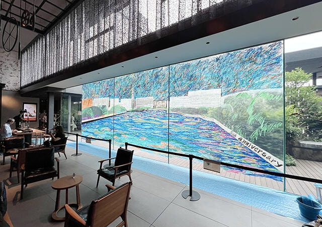 【ニュース】「キットパスウィンドウアート」を東京ベイ潮見プリンスホテルで実施