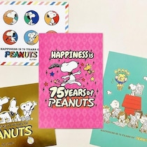 【新製品】PEANUTS連載75周年記念デザインのポストカード第2弾