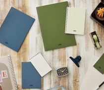 【新製品】やわらかくて薄いリングのノートシリーズに落ち着いた3色を追加