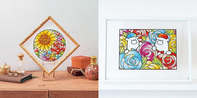 【新製品】塗るだけで簡単！大人のステンドグラス風アートシール