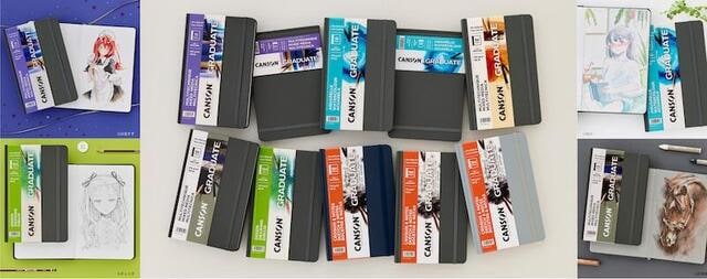 【新製品】6種類の画用紙をラインアップしたハードカバーのスケッチブック