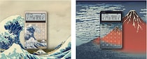 【新製品】浮世絵師・葛飾北斎の名作を全面にデザインしたスタイリッシュ電卓