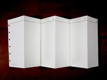 【新製品】じゃばら型システム手帳リフィルに「方眼」を追加