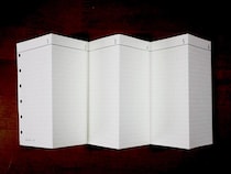 【新製品】じゃばら型システム手帳リフィルに「方眼」を追加