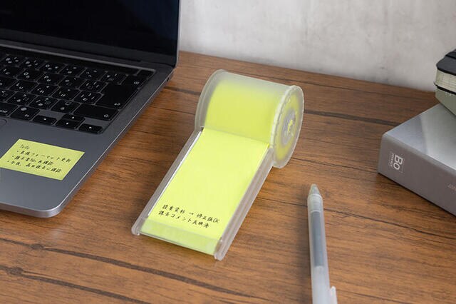 【新製品】メモして切れる「ロールふせんホルダー」