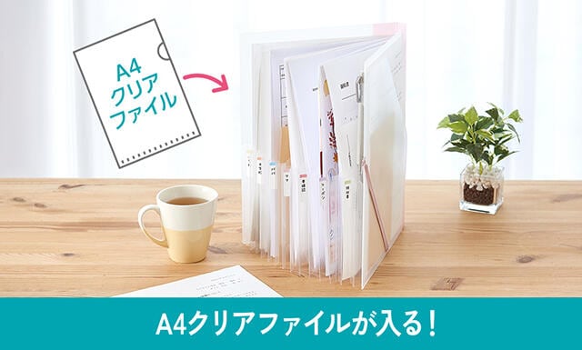 【新製品】自立するから中身が見やすい！らくわけファイル