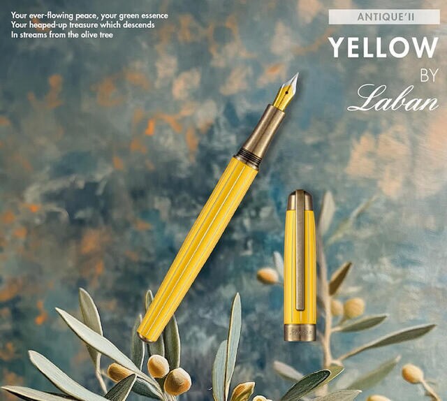【新製品】台湾発の筆記具ブランド・Labanから「アンティークII」の新色“イエローゴールド”が登場