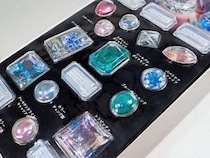 【新製品】本物の宝石写真を使用した宝石の立体シール
