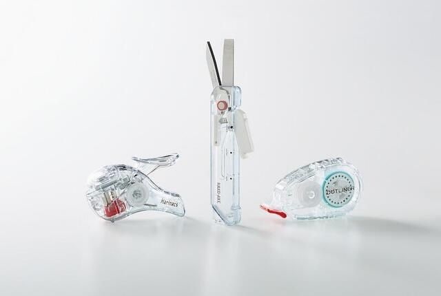 【新製品】内部機構が見える！コクヨの透明文具シリーズ