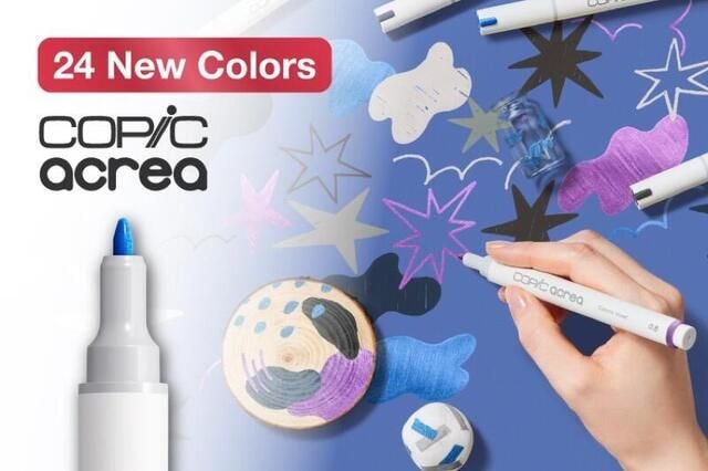 【新製品】「コピック アクレア」に新色24色登場