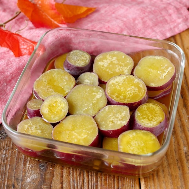 レンジで簡単！さつまいもの甘煮