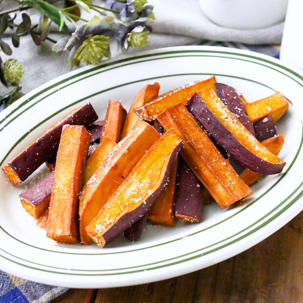 食材ひとつで簡単おやつ♪カリカリさつまいもスティック