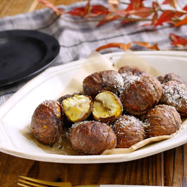 パリッとほくほく！揚げ栗