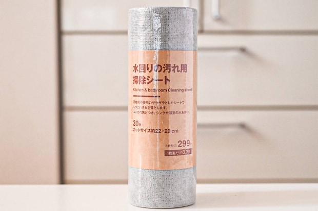 約10円でピカピカに!? 無印良品「水回りの汚れ用掃除シート」が手放せない♪