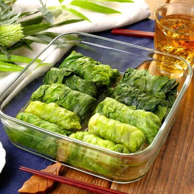 皮いらずでヘルシー♪レタス餃子