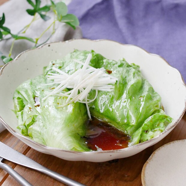 まるごとレタスのレンジ蒸し