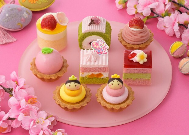 銀座コージーコーナーの2026年「ひなまつりケーキ」8種。プチケーキやショートデコなど多彩な品ぞろえ