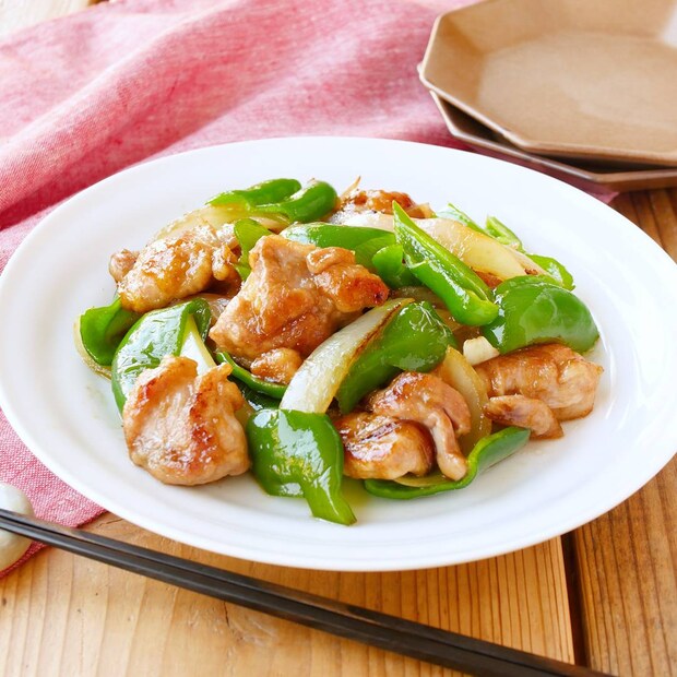作り置きもOK♪ 鶏肉とピーマンのオイスター炒め