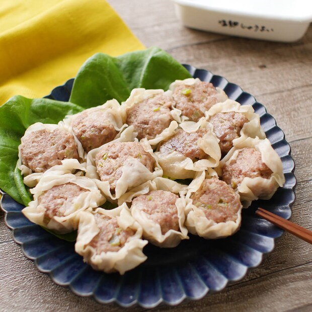 【作り置き】レンジでふっくら時短！塩麹しゅうまい 