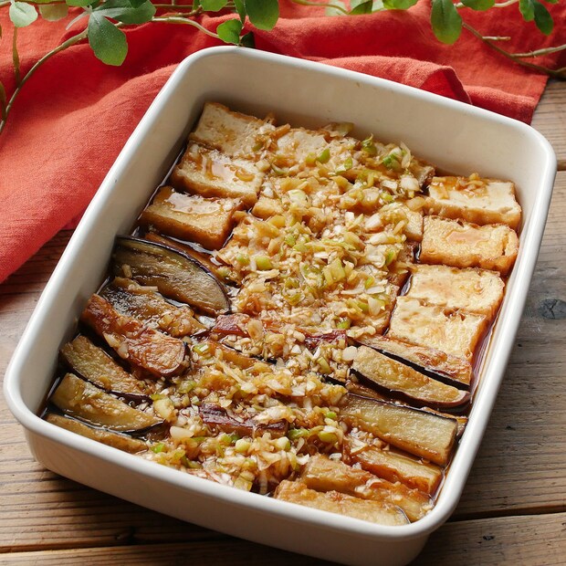 【作り置き】旨味をたっぷり詰めて。なすと厚揚げの中華浸し