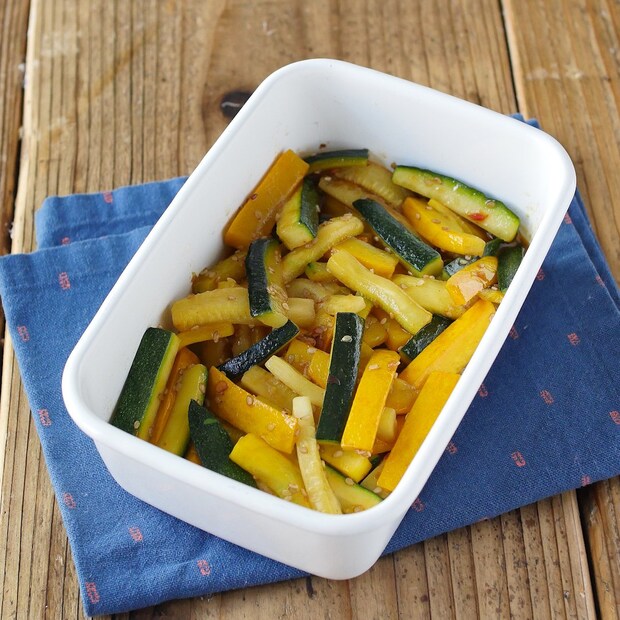 【作り置き】ズッキーニの中華風きんぴら