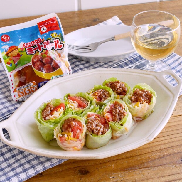 おもてなしにも♪ミートチーズ生春巻き