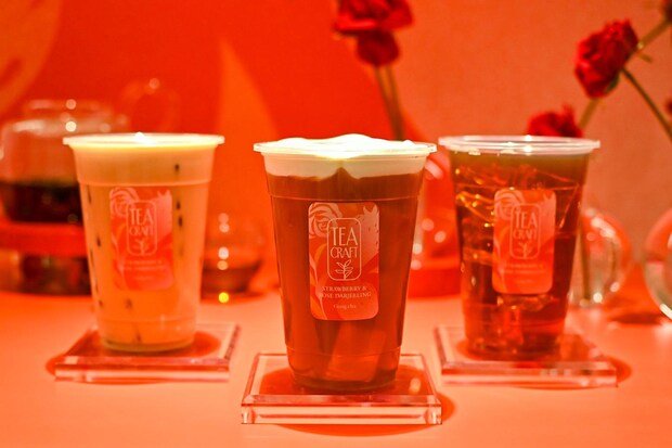 ゴンチャの新シリーズ「ティークラフト」を飲み比べ。第1弾は「ストロベリー＆ローズ ダージリン」