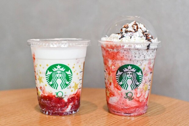 スタバ新作はいちごの果肉とつぶつぶチョコを楽しむ！ビバレッジ2品を飲み比べ