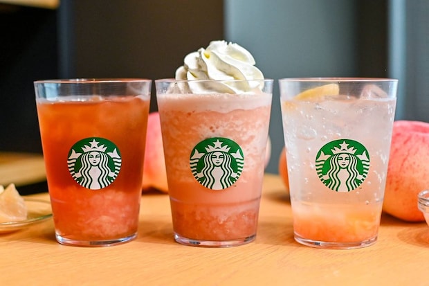 スタバの今年の桃は3種類！フラペチーノ®＆ソーダ＆ピーチ ティーを飲み比べ