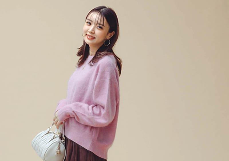 春は桜ピンクが気分♡ブラウン合わせでこなれる甘通勤コーデ【毎日コーデ】