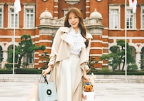 リボンブラウス×映えトレンチが今っぽい♡大人可愛い上品コーデ【毎日コーデ】