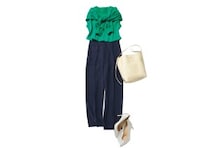 温度差に備えてアンサンブルは必須！華やかビビットカラーを取り入れたシャレ見え通勤コーデ【毎日コーデ】
